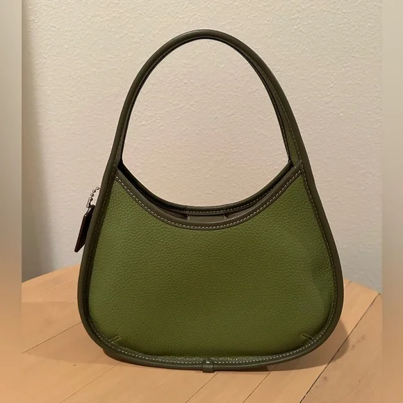 NWOT Coachtopia Ergo Bag in Pebbled Leather - Pale Lime Green - Picture 2 of 13
